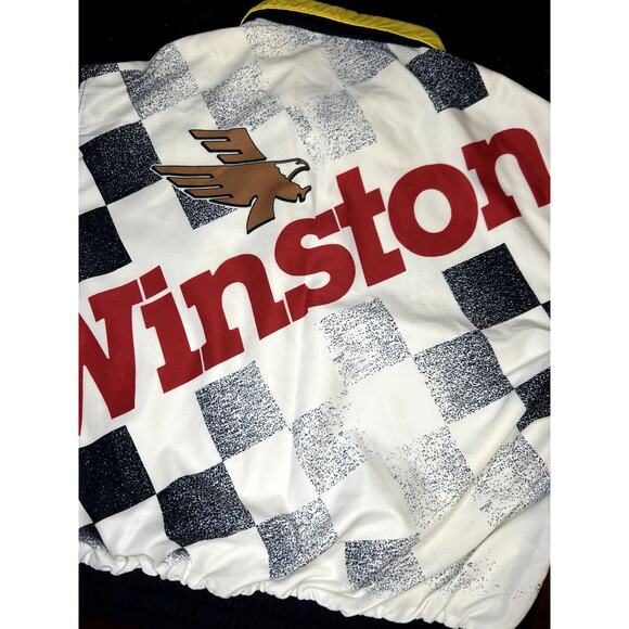 VTG 1990s NASCAR Winston Racing Lightwear Windbreaker Jacket - Picture 12 of 15